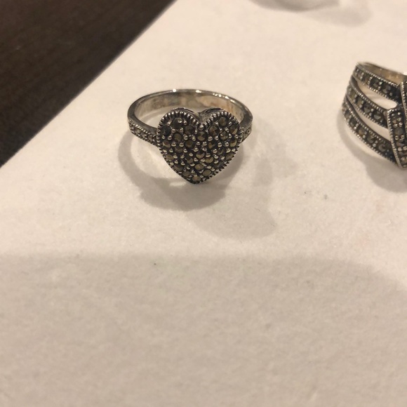 Variety of Marcasite Rings - Size 7 - Picture 4 of 6